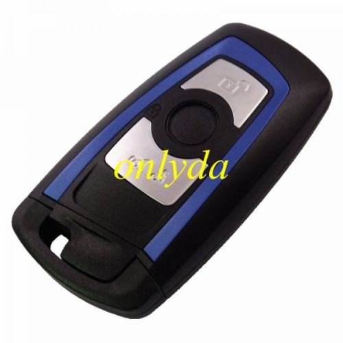 3 button remote key blank (Blue ) with blade