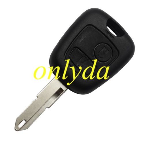 For Citreon 2 button remote key with metal Lo