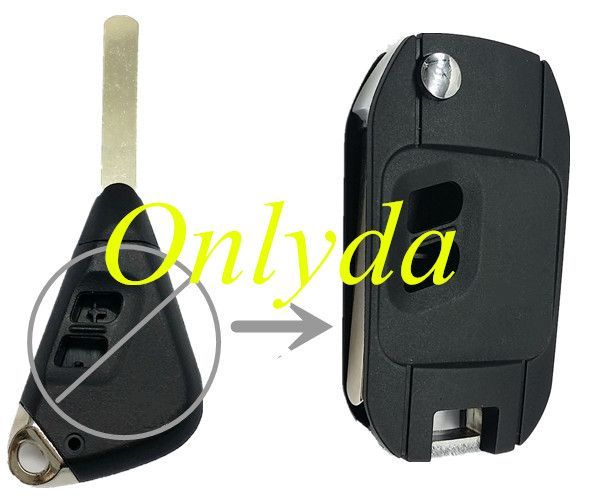 For Subaru 2 Buttons Modified Flip Folding Car Blank Key Remote Fob Cover For Subaru Legacy Outback