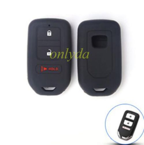 Honda 2+1 button silicon case (black,blue ,red. Please choose the color)