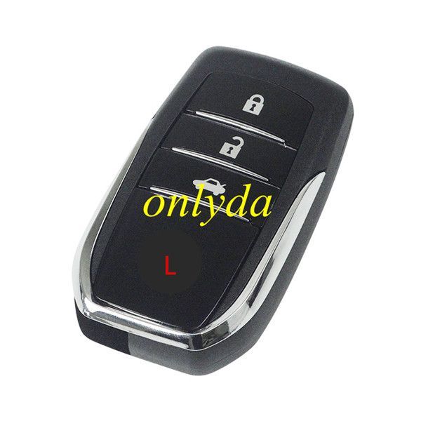 3 button key shell with car button