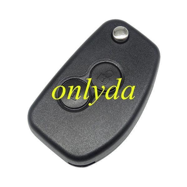 For Renault Dacia Modus Logan Clio Espace 2 Button Flip Folding Remote Car Key Case Cover