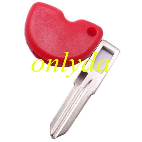 For Piaggio Motorcycle transponder key case with right blade (red)