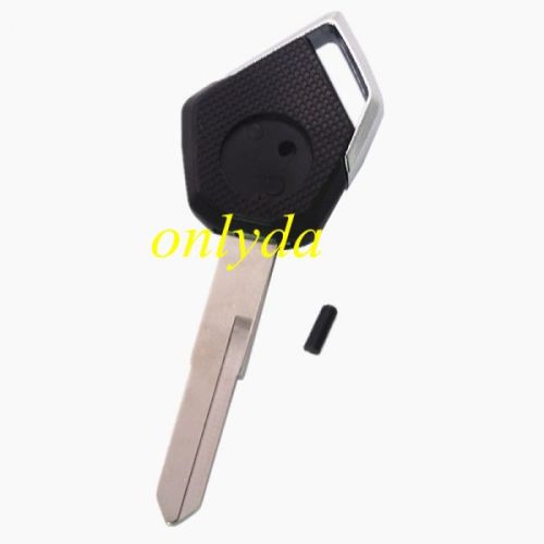 motorcycle key blank with left blade (black)