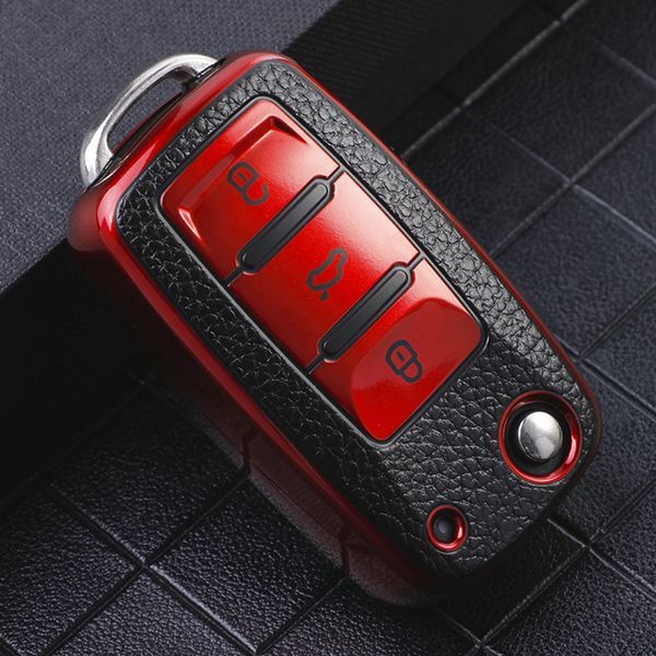 VW 3 button TPU protective key case please choose the color