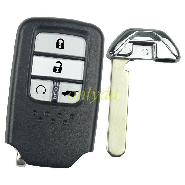 4 button remote key shell with blade