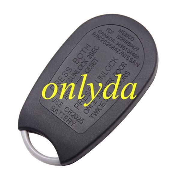 For nissan A33 remote key blank with battery part