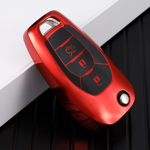 Chevrolet 4 button TPU protective key case, please choose the color