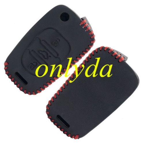 For Kia Hyundai 3 button key leather case.