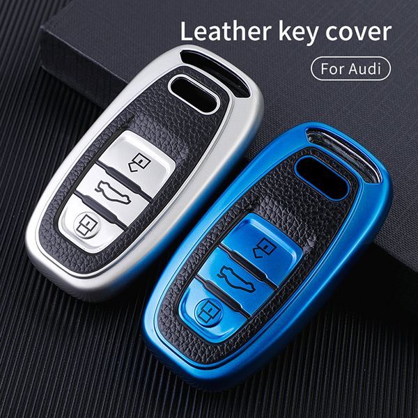 Audi A4L A6L Q5 3button TPU protective key case,please choose the color