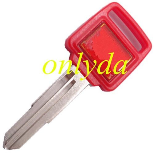 Motorcycle key blank with right blade (red)