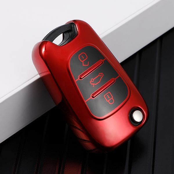 Hyundai ix35 3 button TPU protective key case,please choose the color
