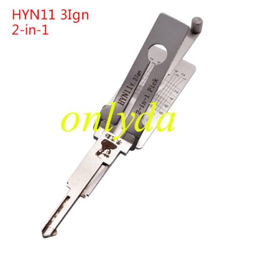 HYN11 Lishi 2 in 1 tool only for ignition lock