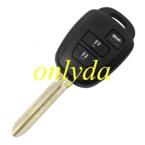 For Toyota 3 button remote key blank