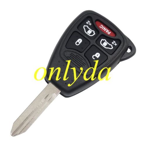 For Chrysler Dodge Jeep 5-Button Remote Head Key Shell