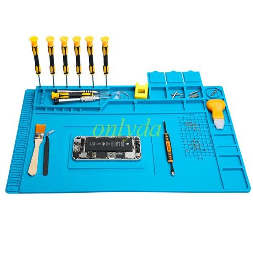 Repair Pad Insulation Heat-Resistant Soldering Station Silicon Soldering Mat Work Pad Desk Platform for BGA Soldering Station