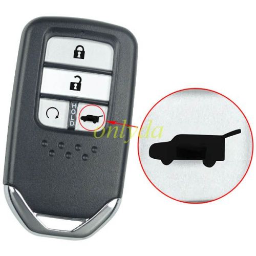 4 button remote key shell with blade