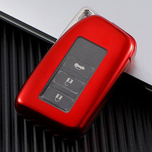 for Lexus TPU protective key case black or red color, please choose