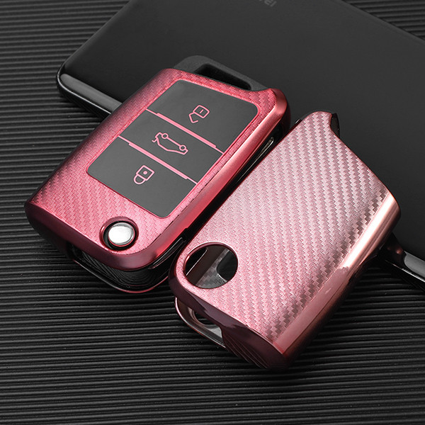 VW transparent button TPU protective key case please choose the color