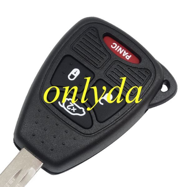 For Chrysler 3+1 button remote key blank