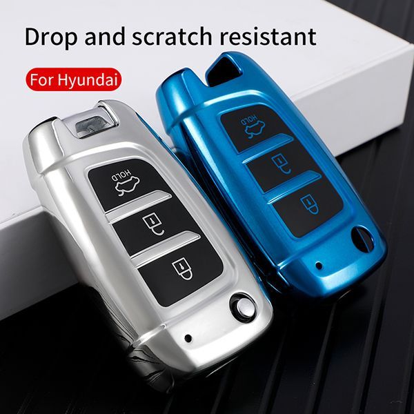 2020 Hyundai Elantra 3 button TPU protective key case,please choose the color