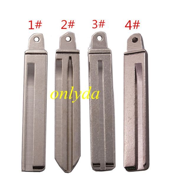 for flip remote key blank blade，please choose which one you need
