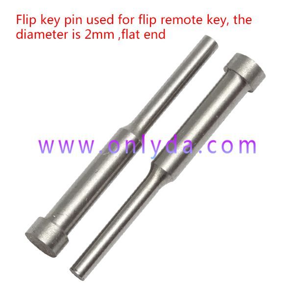 Flip key pin