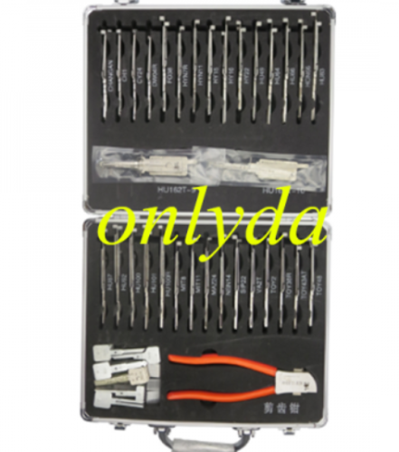32pcs/set Original Lishi 2 in 1 decoder and lockpick tool with 1 Cutter for Car Lock