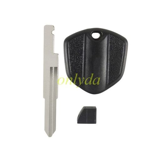 For Honda-Motor bike key blank with left blade (black)