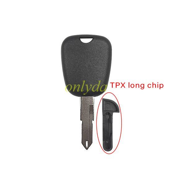 Citroen transponder key blank （can put TPX long chip)