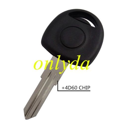 For buick transponder key with left blade with 4D60 chip