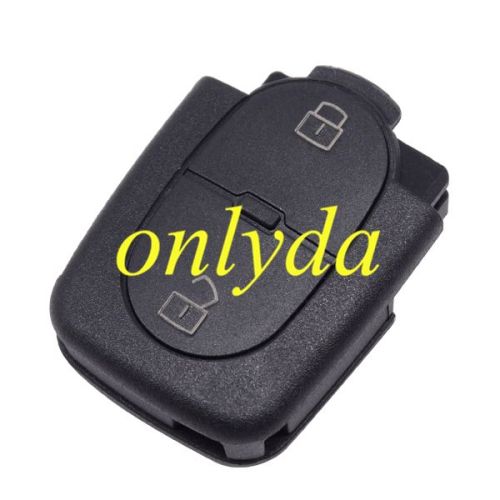 For VW 2 Button remote shell part with 1616 battery model （audi Style)