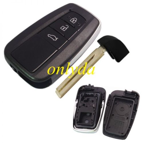 3 button remote key blank with blade, the blade switch on the front-shell-part