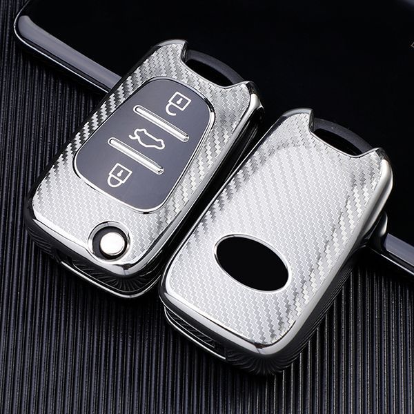 Hyundai K2 K5 3 button TPU protective key case,please choose the color