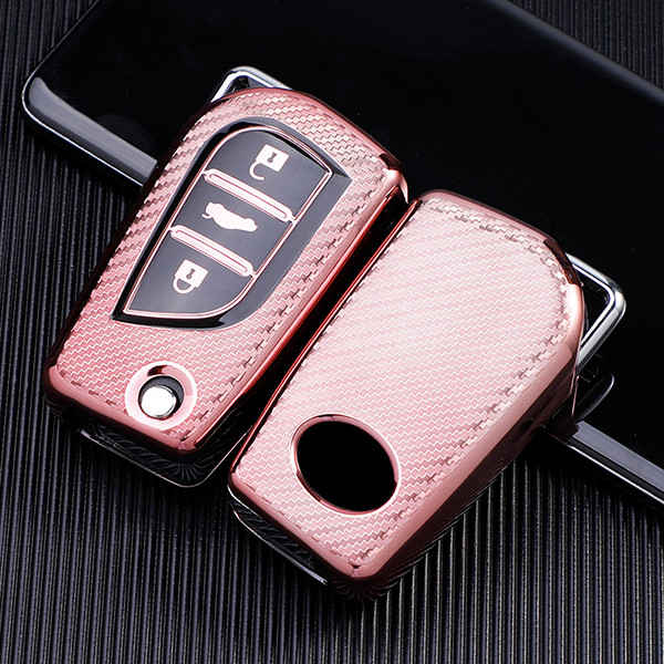 Toyota transparent button TPU protective key case please choose the color