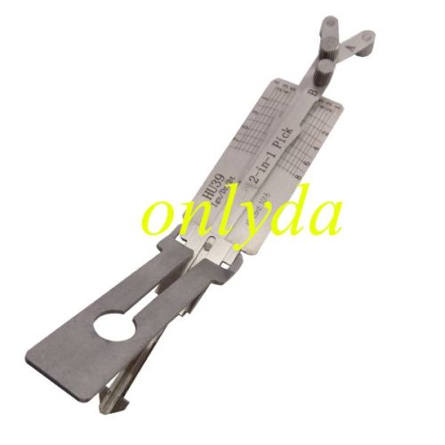 For Lishi Benz HU39(Ign/Dr/Bt） 2 in 1 tool