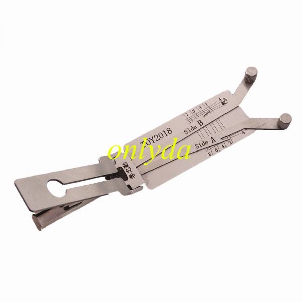 TOY2018 Lishi 2 in 1 decode and lock pick for Toyota