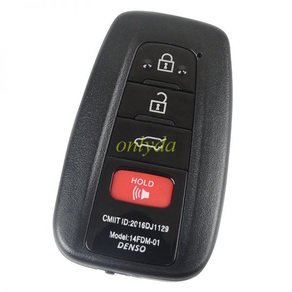 Toyota 3+1 button remote key blank