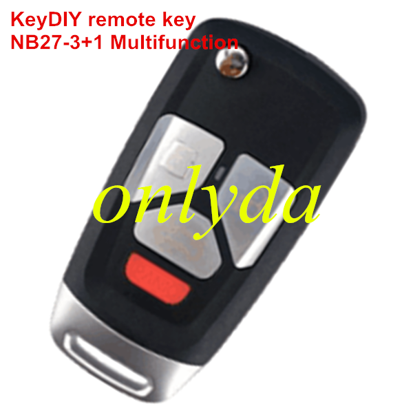 KeyDIY Brand 3+1 button remote key NB27-3+1 Multifunction