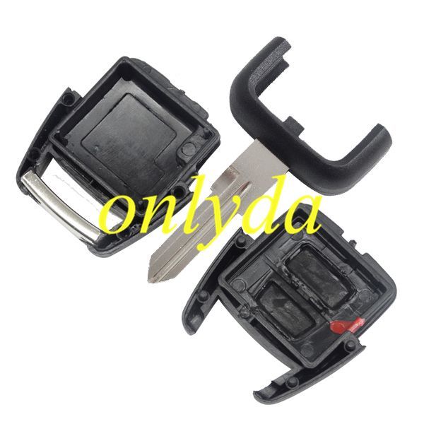 For opel 2 button remote key shell with left blade