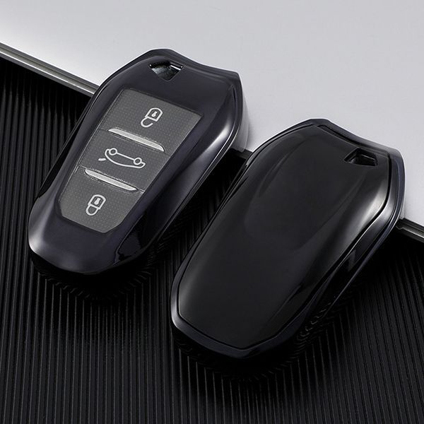 for Citroen TPU protective key case black or red color, please choose