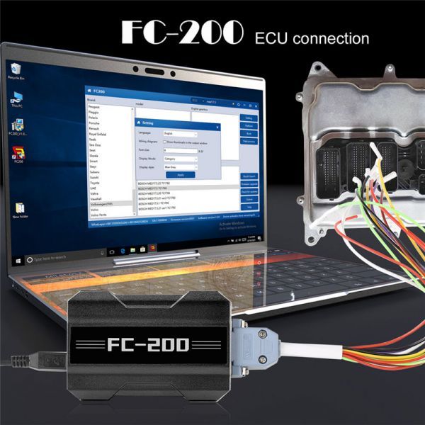 CGDI FC200 ECU Programmer FC-200 Full Version with All License Activated Support 4200 ECUS & 3 Operating Modes Upgrade of AT200