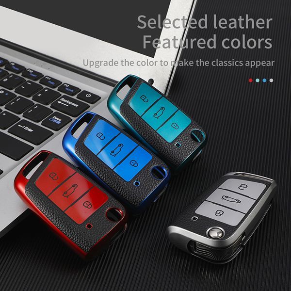 VW 3 button TPU protective key case please choose the color