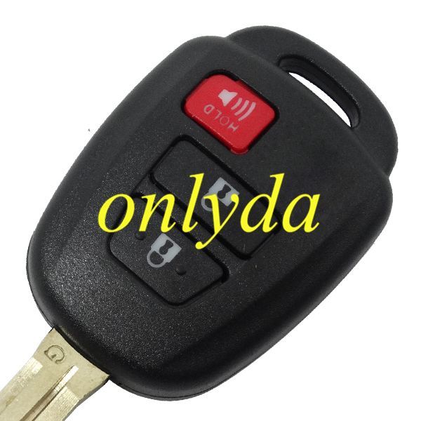 For Toyota 2+1 button remote key blank