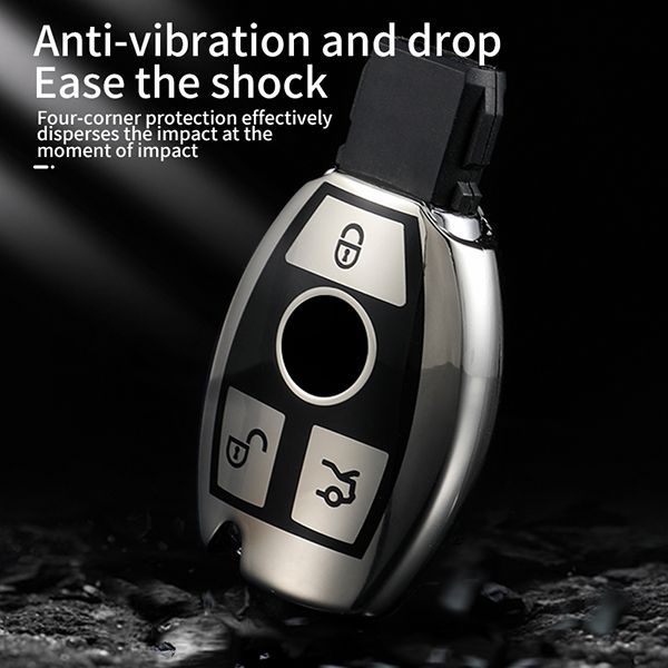 Benz 3button TPU protective key case,please choose the color