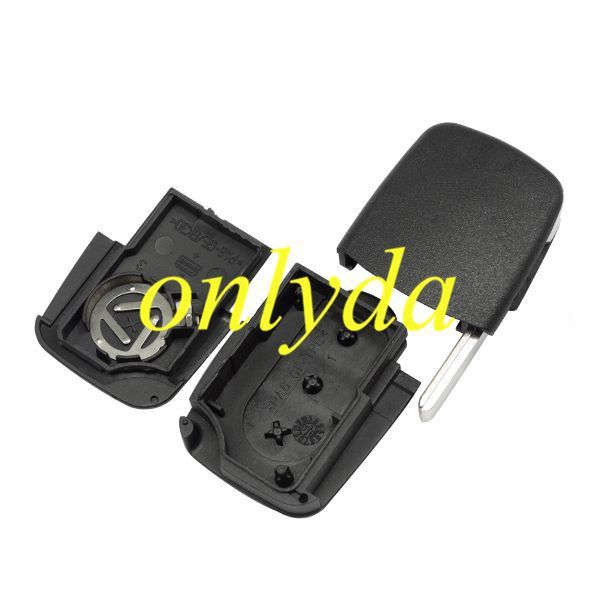 For Audi Small battery 3 button remote key blank without panic 1616 model