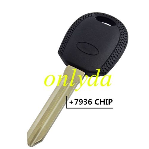 For kia transponder key with right blade and 7936chip inside