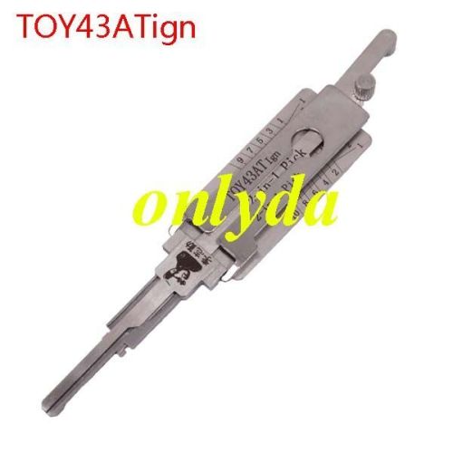 For Toyota TOY43AT 2 in 1 tool only for ignition lock