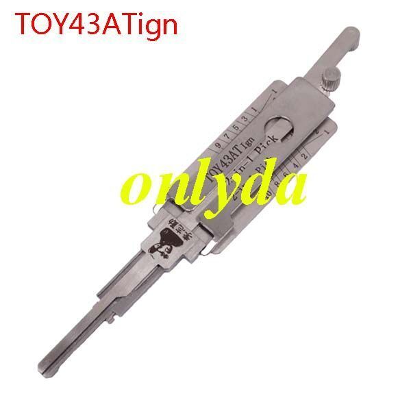For Toyota TOY43AT 2 in 1 tool only for ignition lock