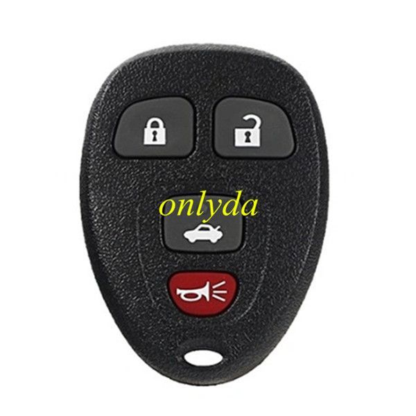 3+1 Button remote key shell without battery part
